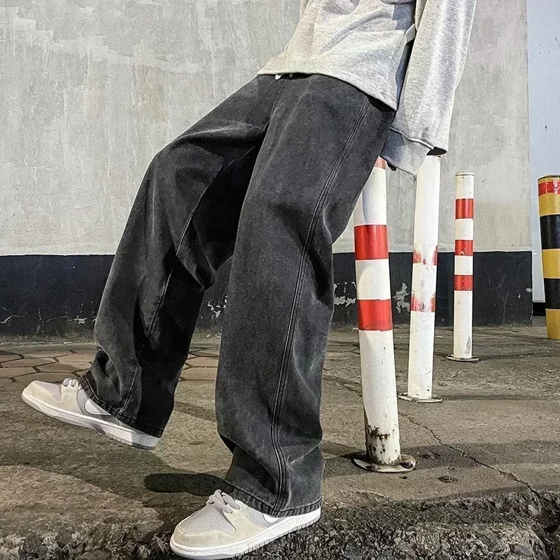 Washed Baggy Jeans