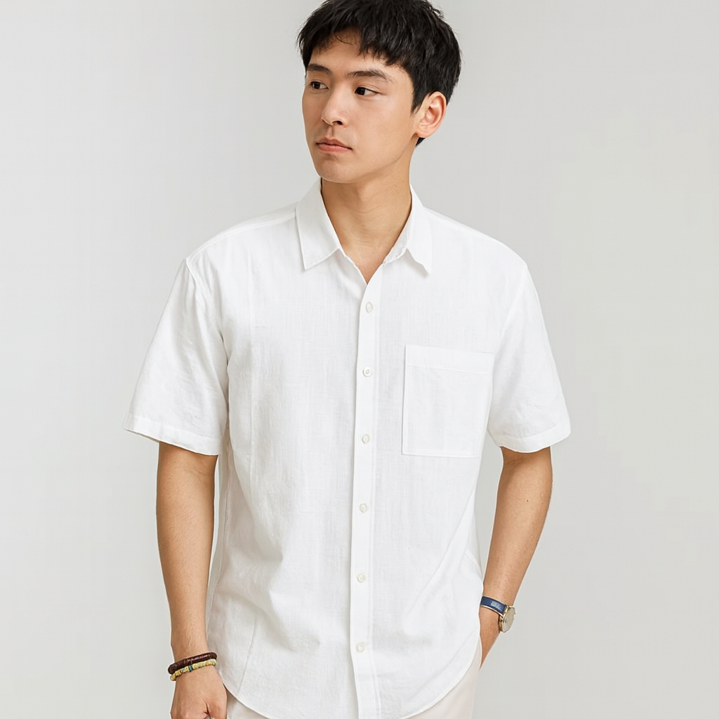 Linen Button-Up Shirt