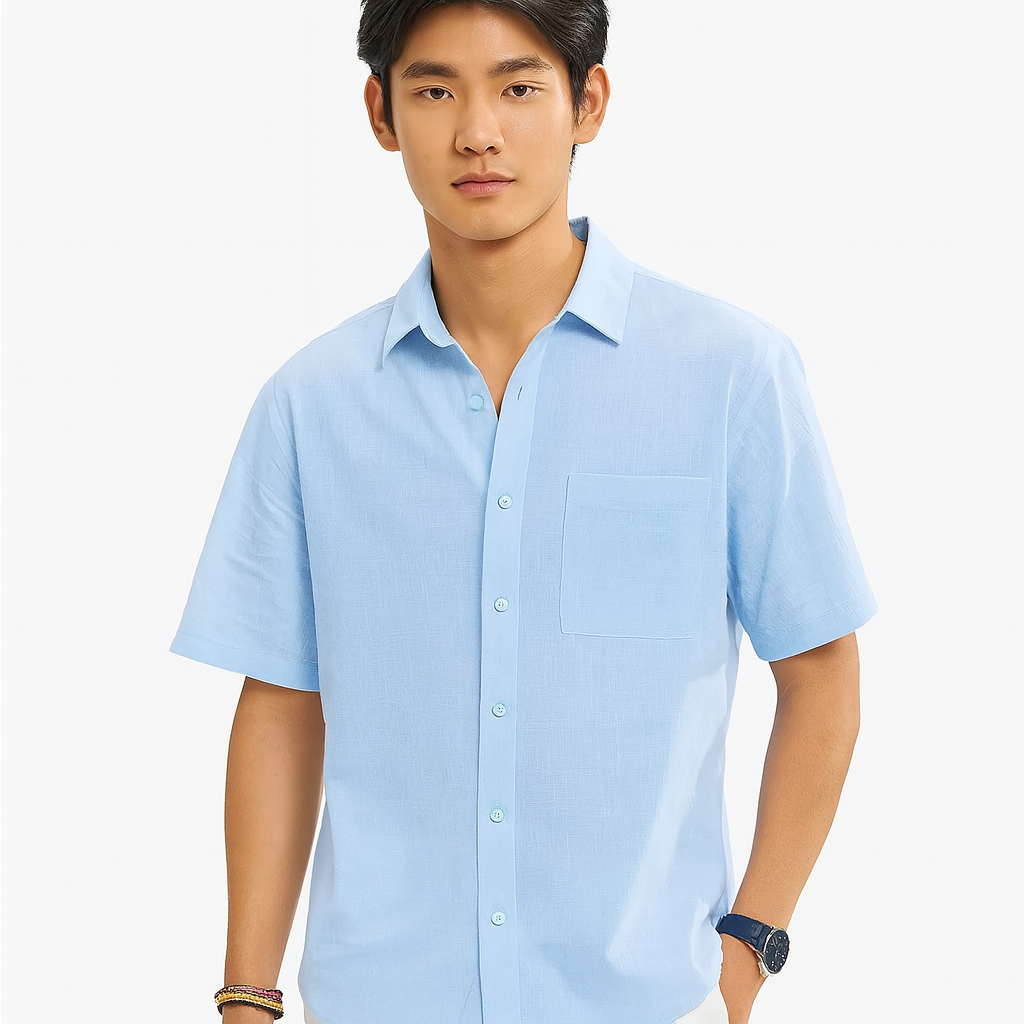 Linen Button-Up Shirt
