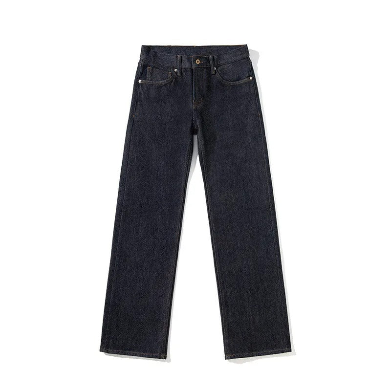 Straight-Leg Denim Jeans