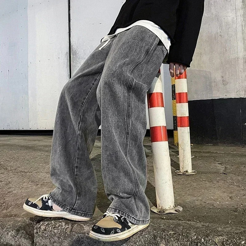 Washed Baggy Jeans